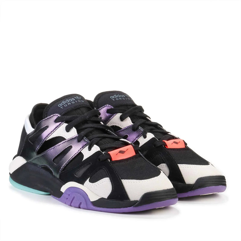 Dimension Low core black/raw white/active purple Adidas