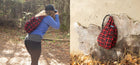 Plaid Rope Bag lumberjack