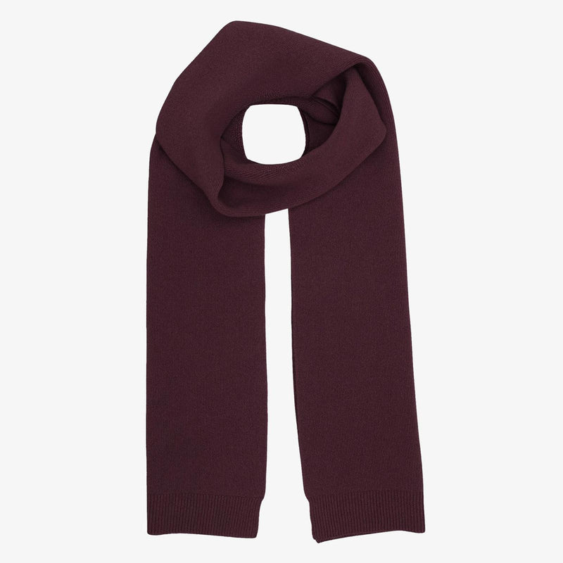 Merino Wool Scarf oxblood red
