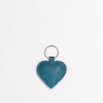 Heart Keyring dull blue