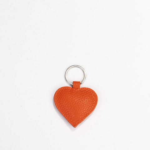 Heart Keyring dull orange