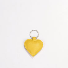 Heart Keyring dull yellow