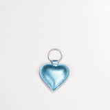 Heart Keyring metallic azzurro