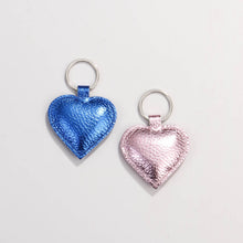 Heart Keyring metallic rosé