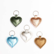 Heart Keyring metallic champagne