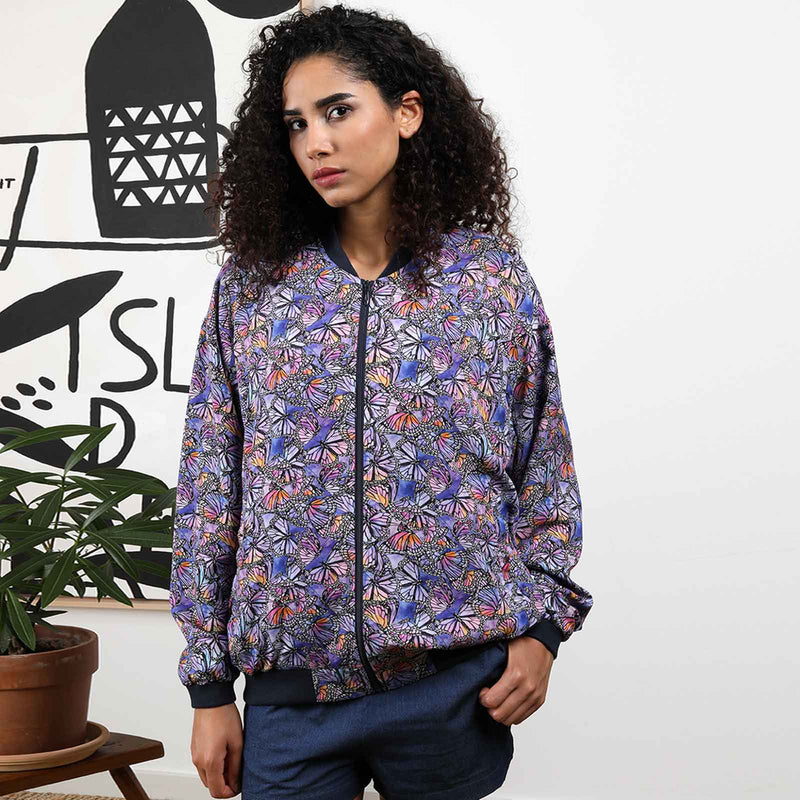 Pat Oversized Blouson lavender