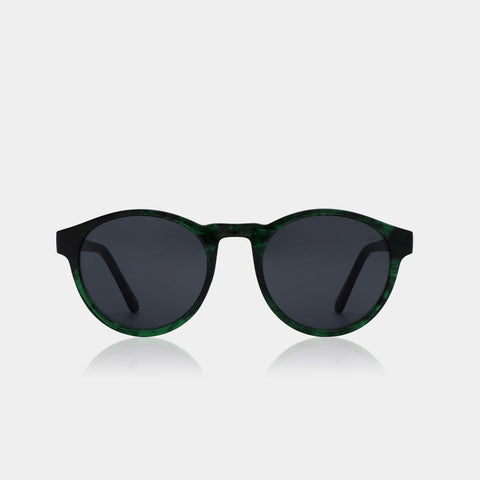 Marvin Sunglasses green marble transparent