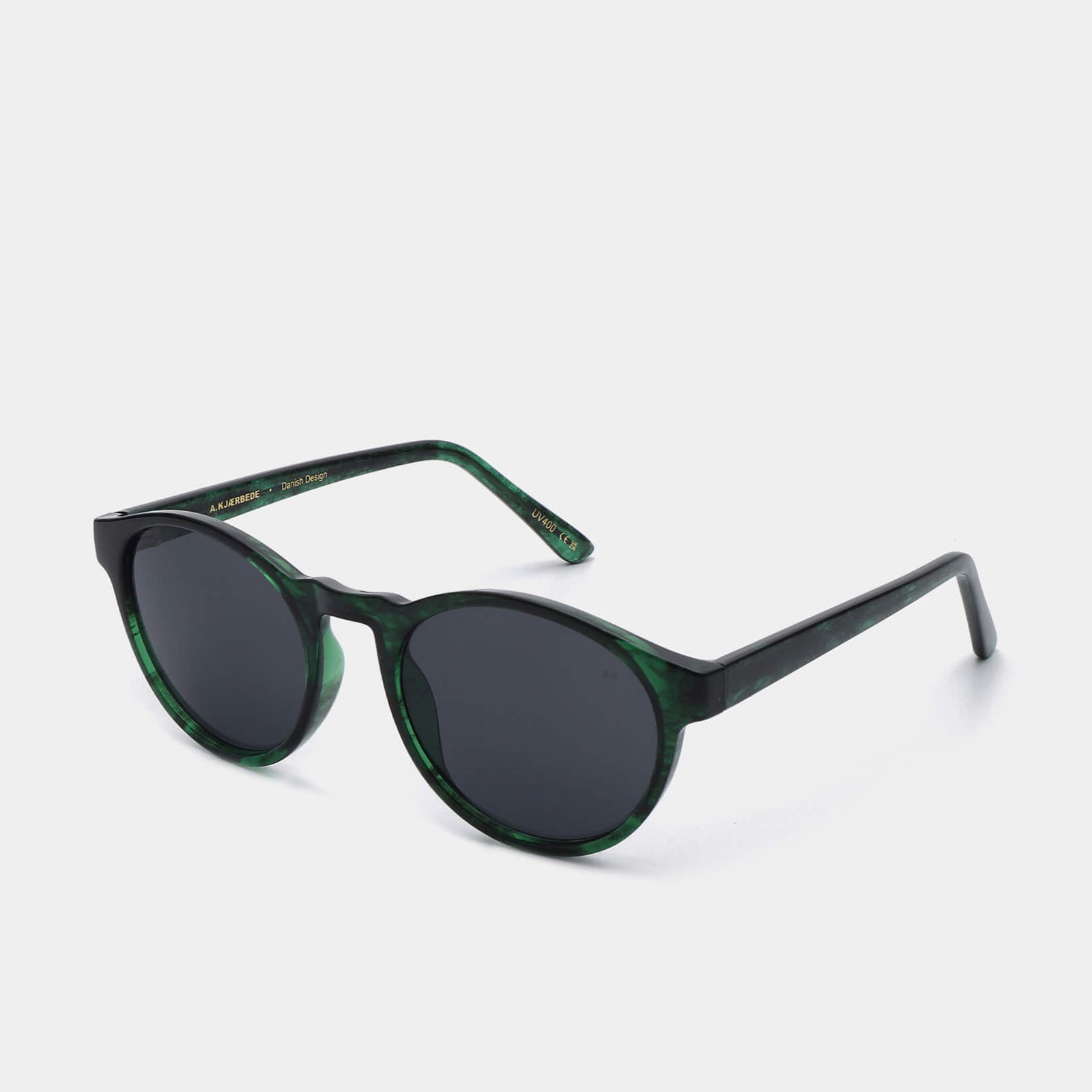 Marvin Sunglasses green marble transparent