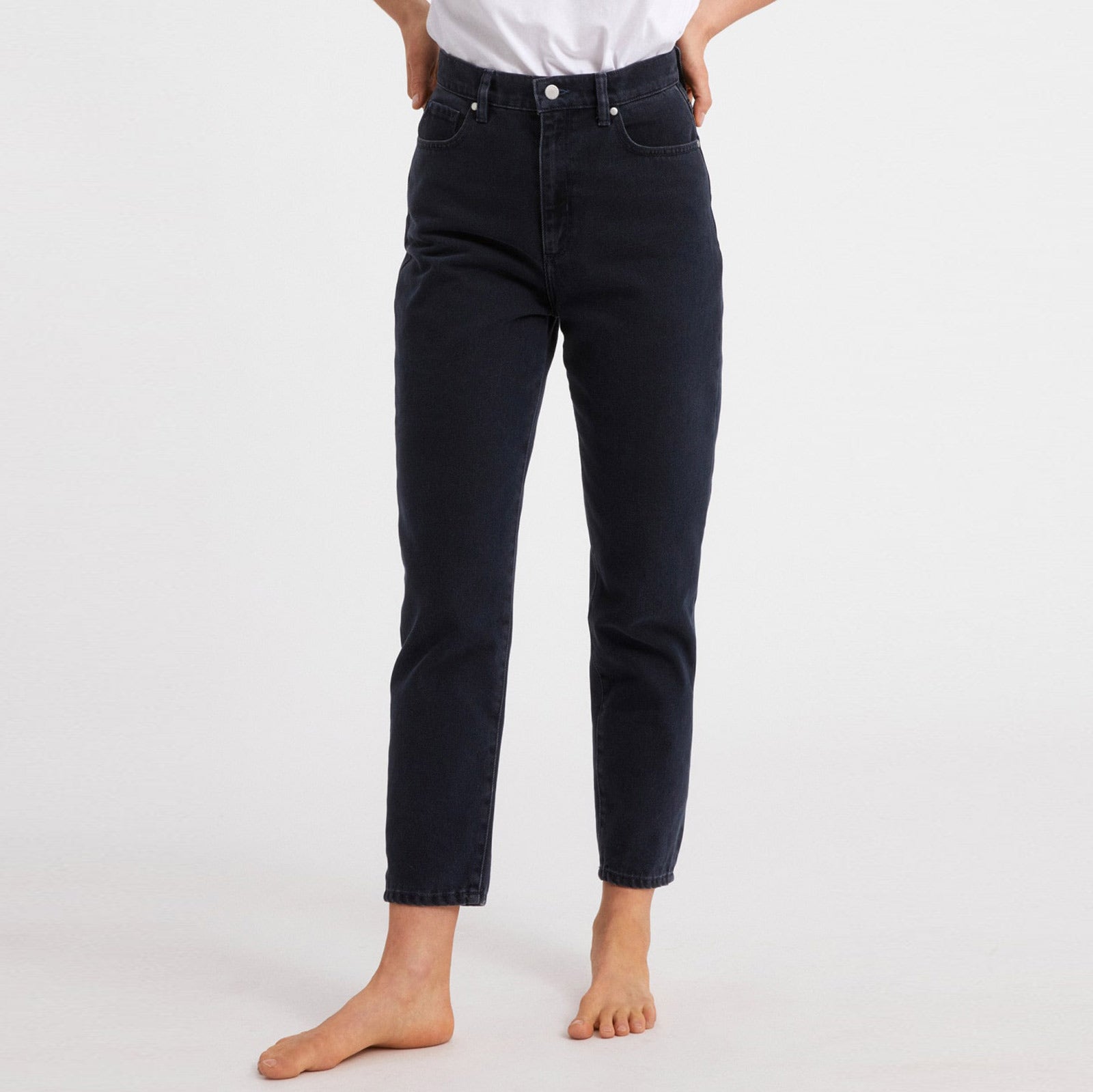 Mairaa Blackblue Mom Fit Jeans black blue