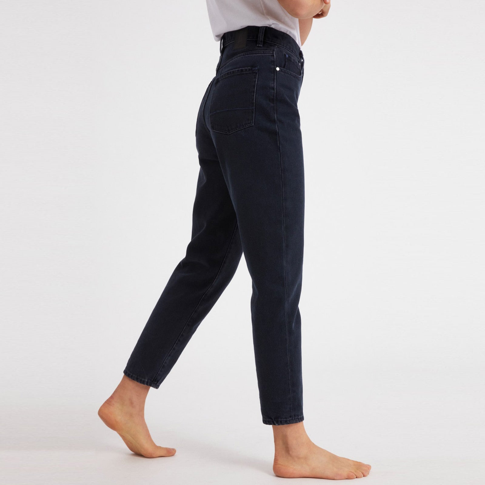 Mairaa Blackblue Mom Fit Jeans black blue