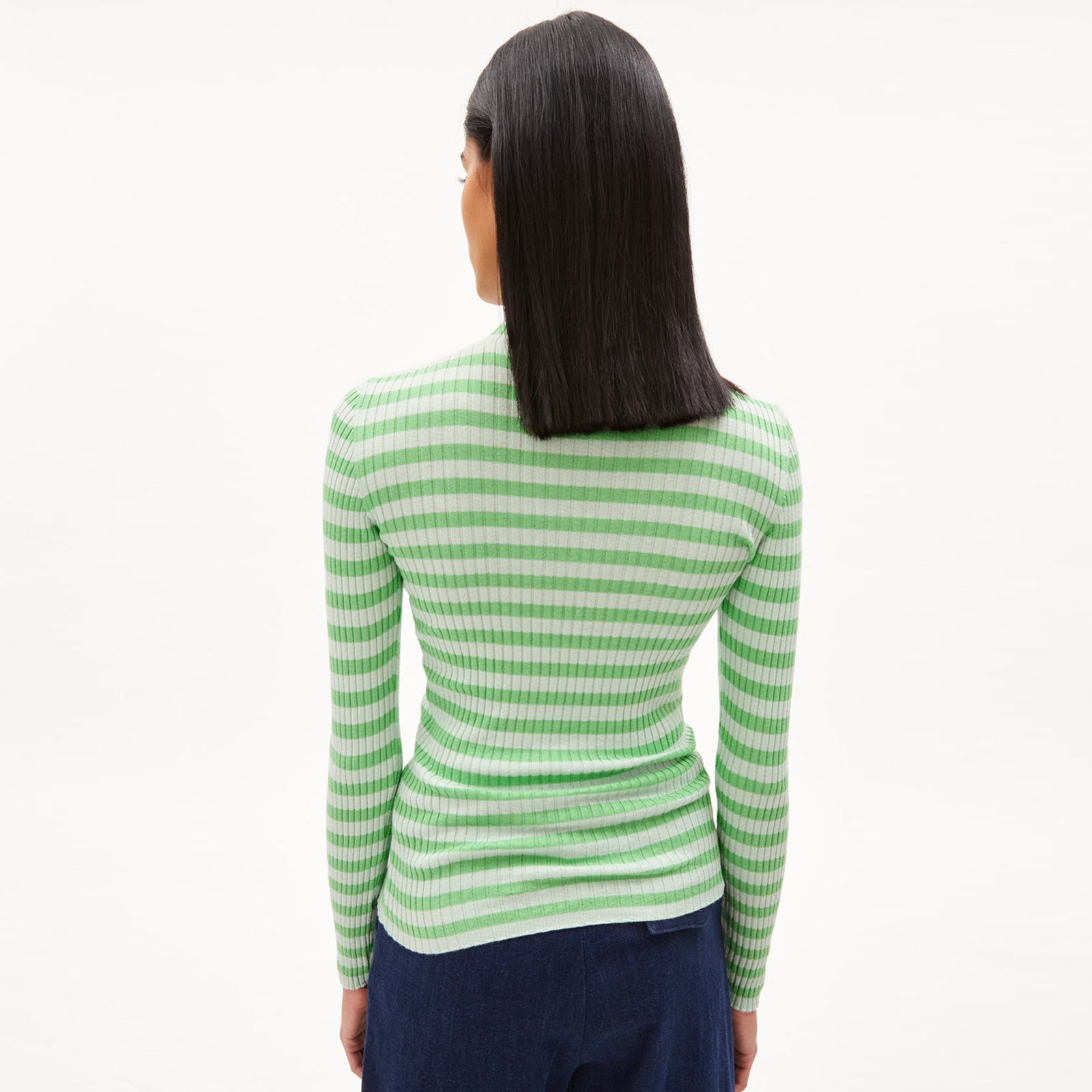 Alaania Striped Jumper light appleapple neon