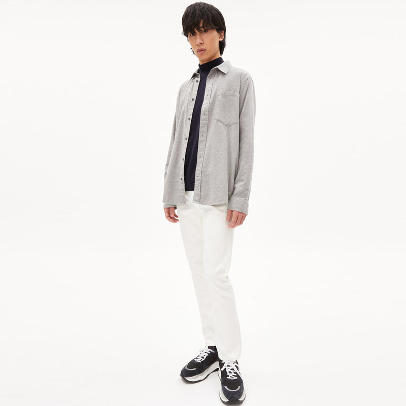 Bodaa Shirt light grey melange