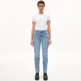 Carenaa Straight Fit Mid Waist Jeans easy blue