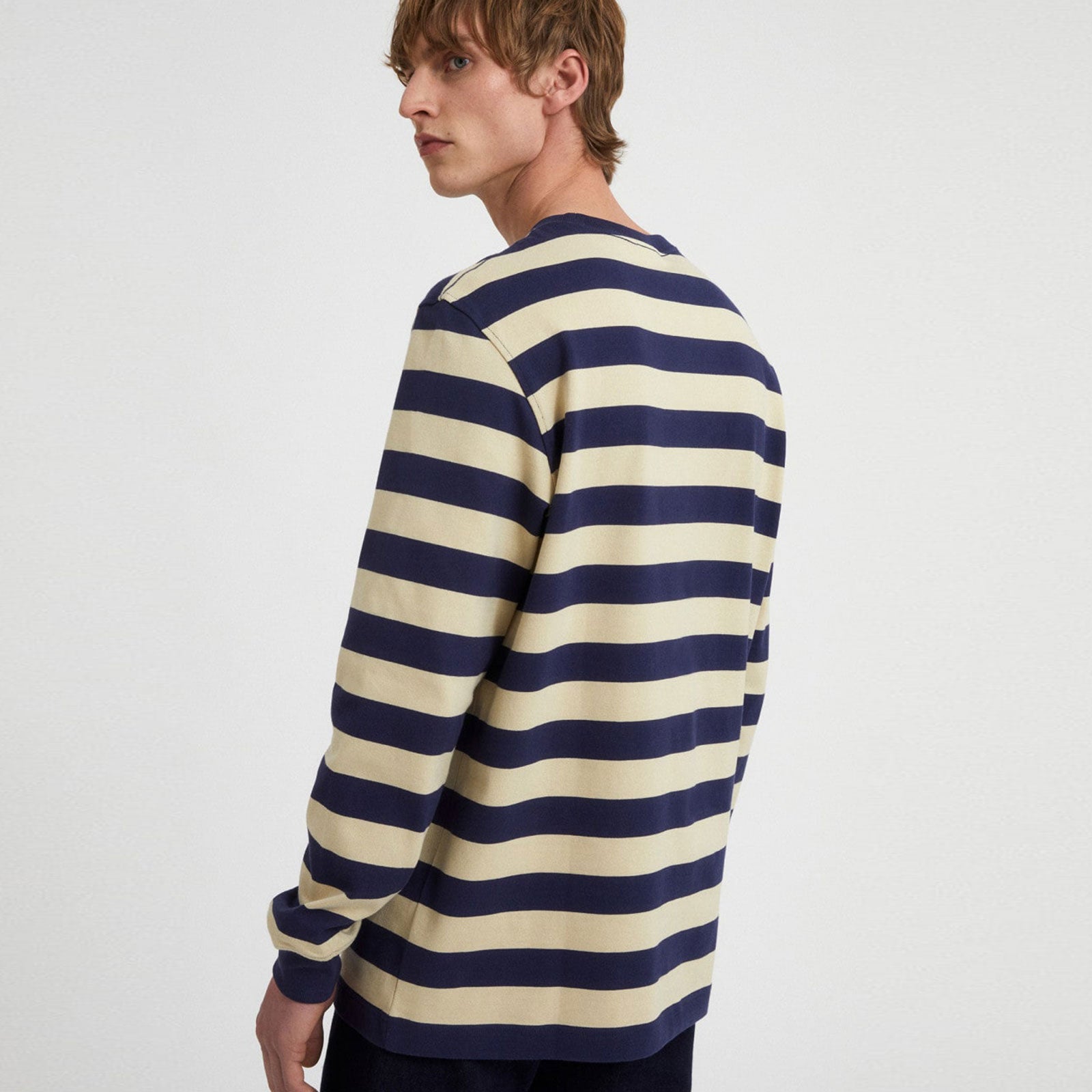 Elmaar Stripes Longsleeve pacific ink/linen