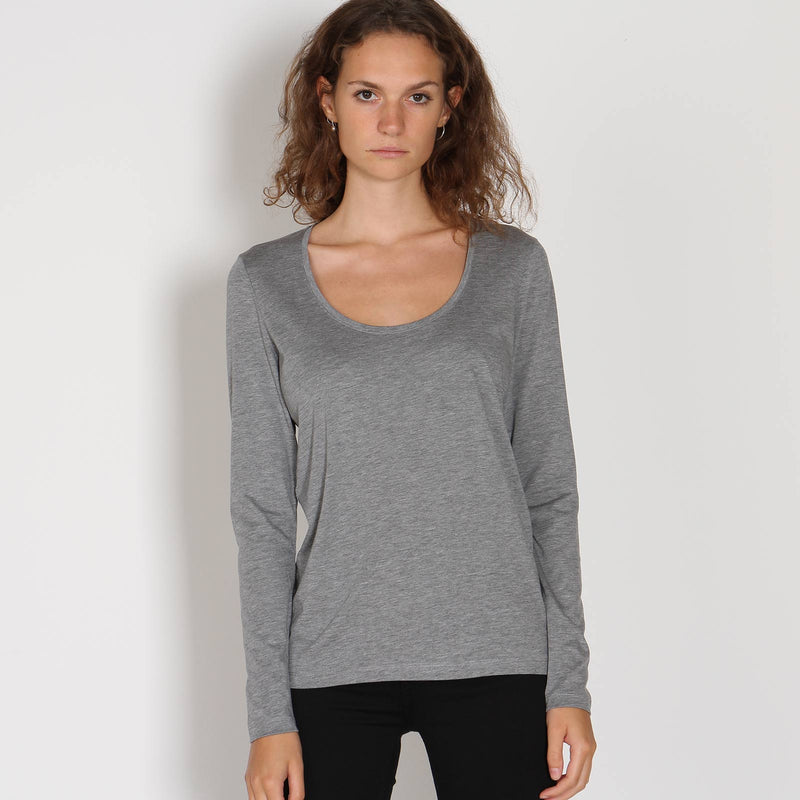 Jamaal Top mid grey melange