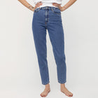 Mairaa Mom Fit Jeans mid blue