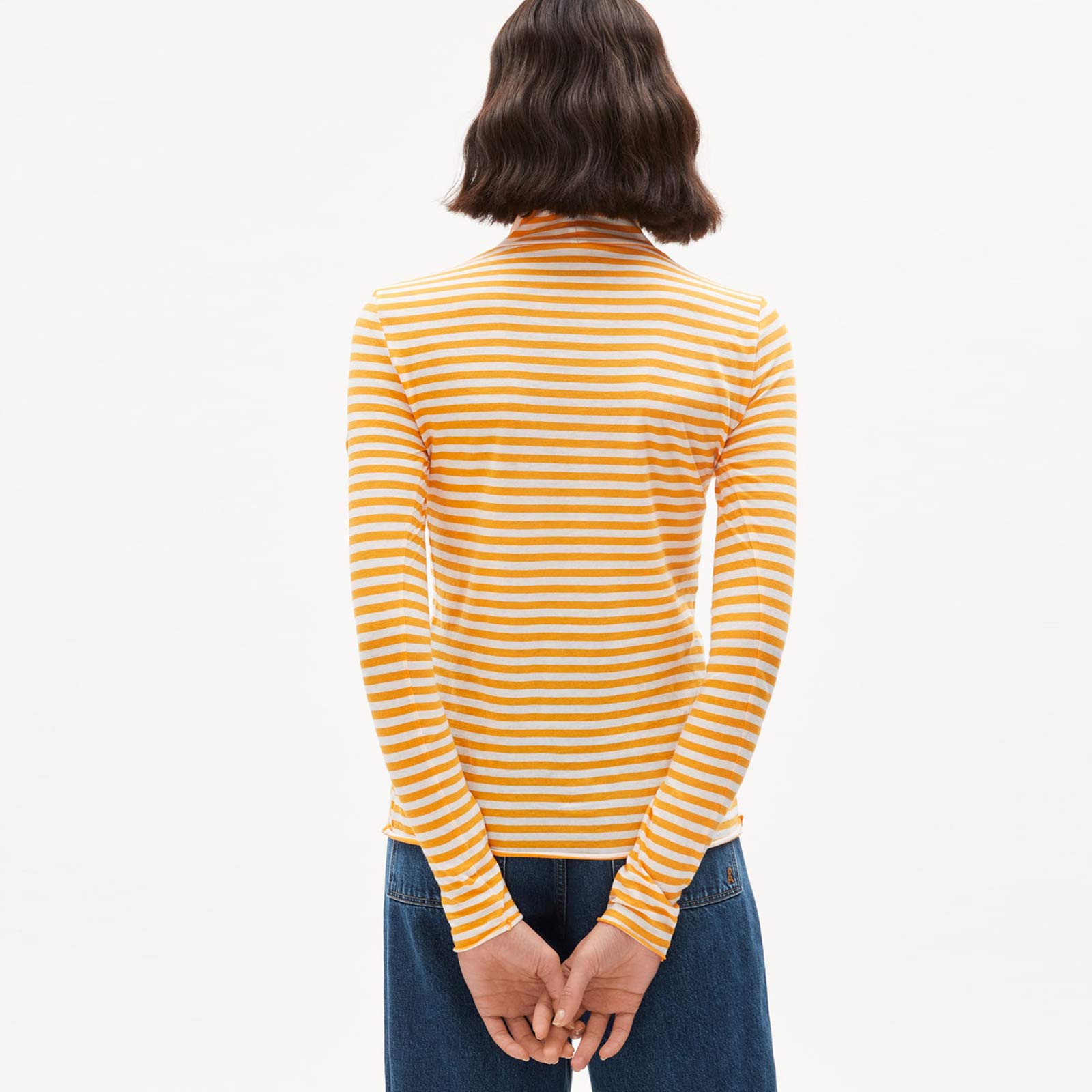 Malenaa Stripes Top sunset-off white