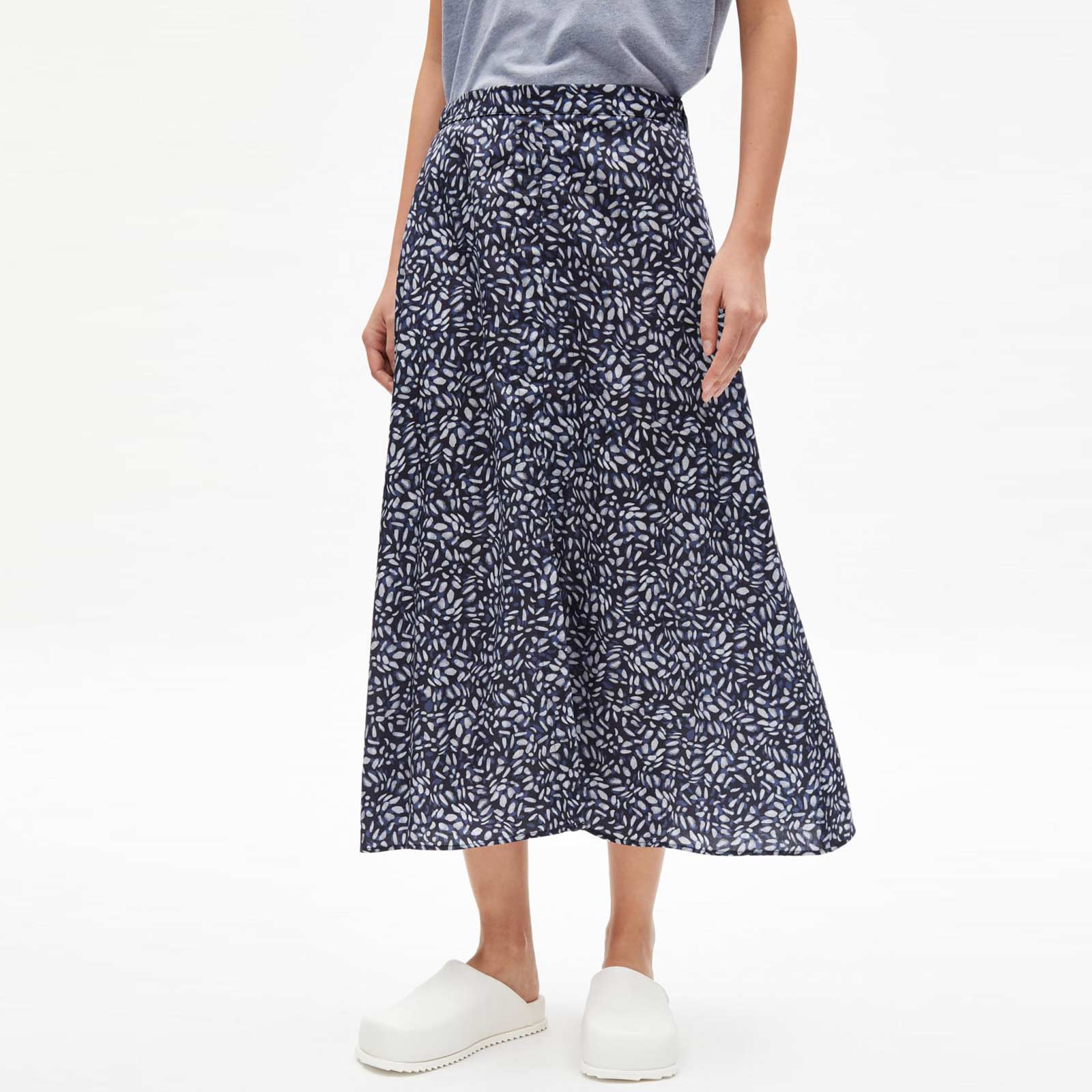 Monicaa Water Dots Skirt night sky