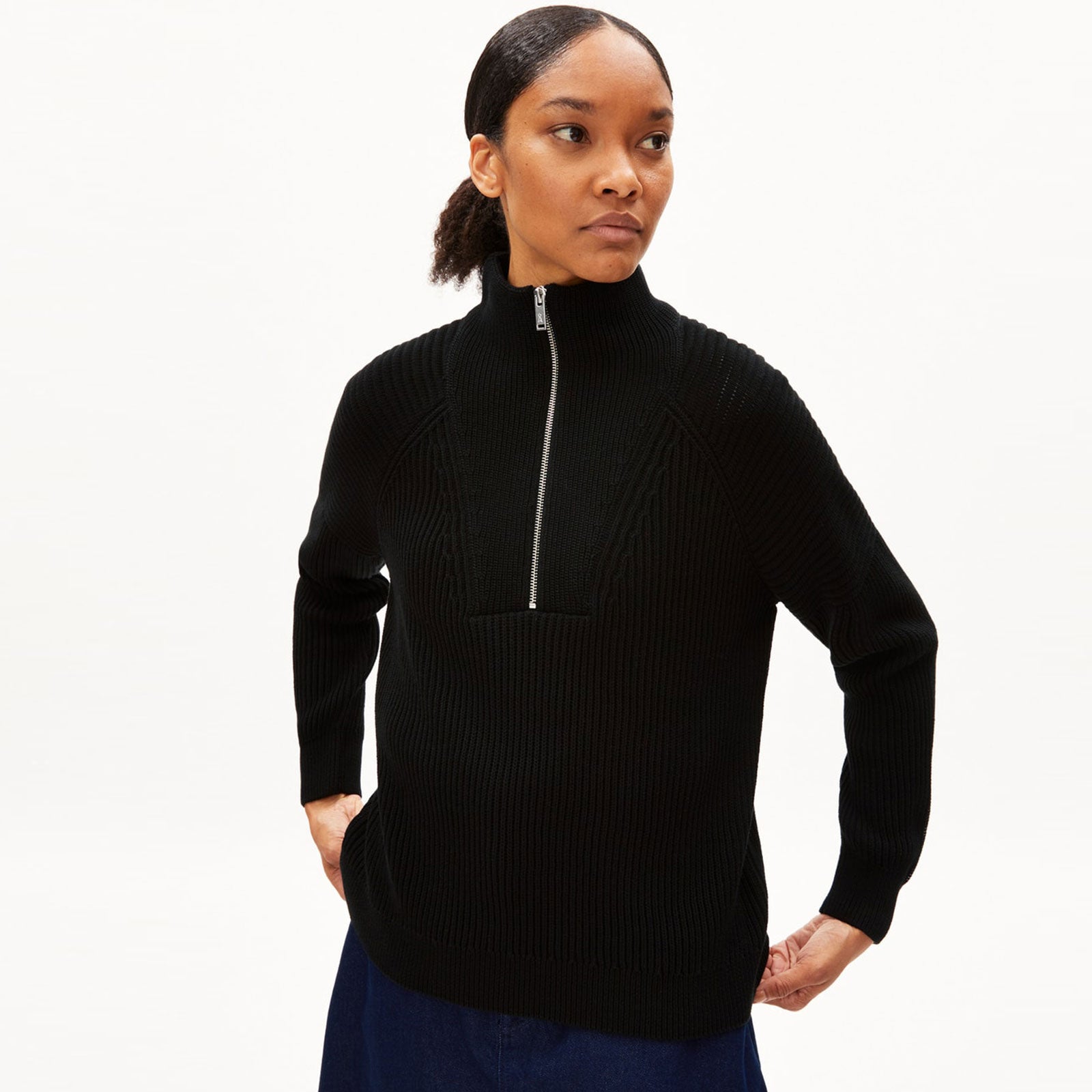 Ronyiaas Half Zip Jumper black