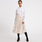 Svetlaa Pressed Flowers Skirt oatmilk