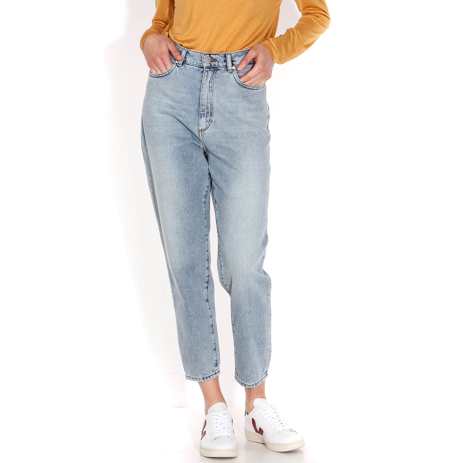 Mairaa Mom Fit Jeans faded blue