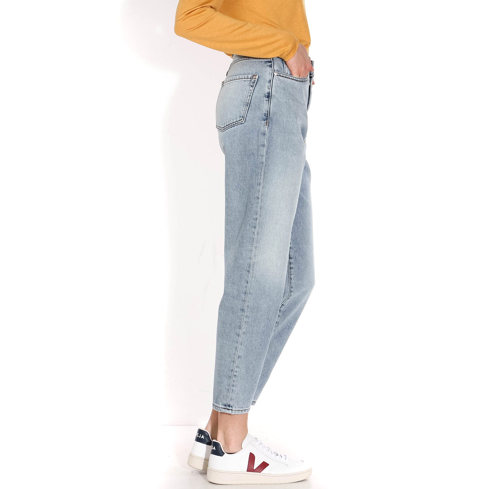 Mairaa Mom Fit Jeans faded blue