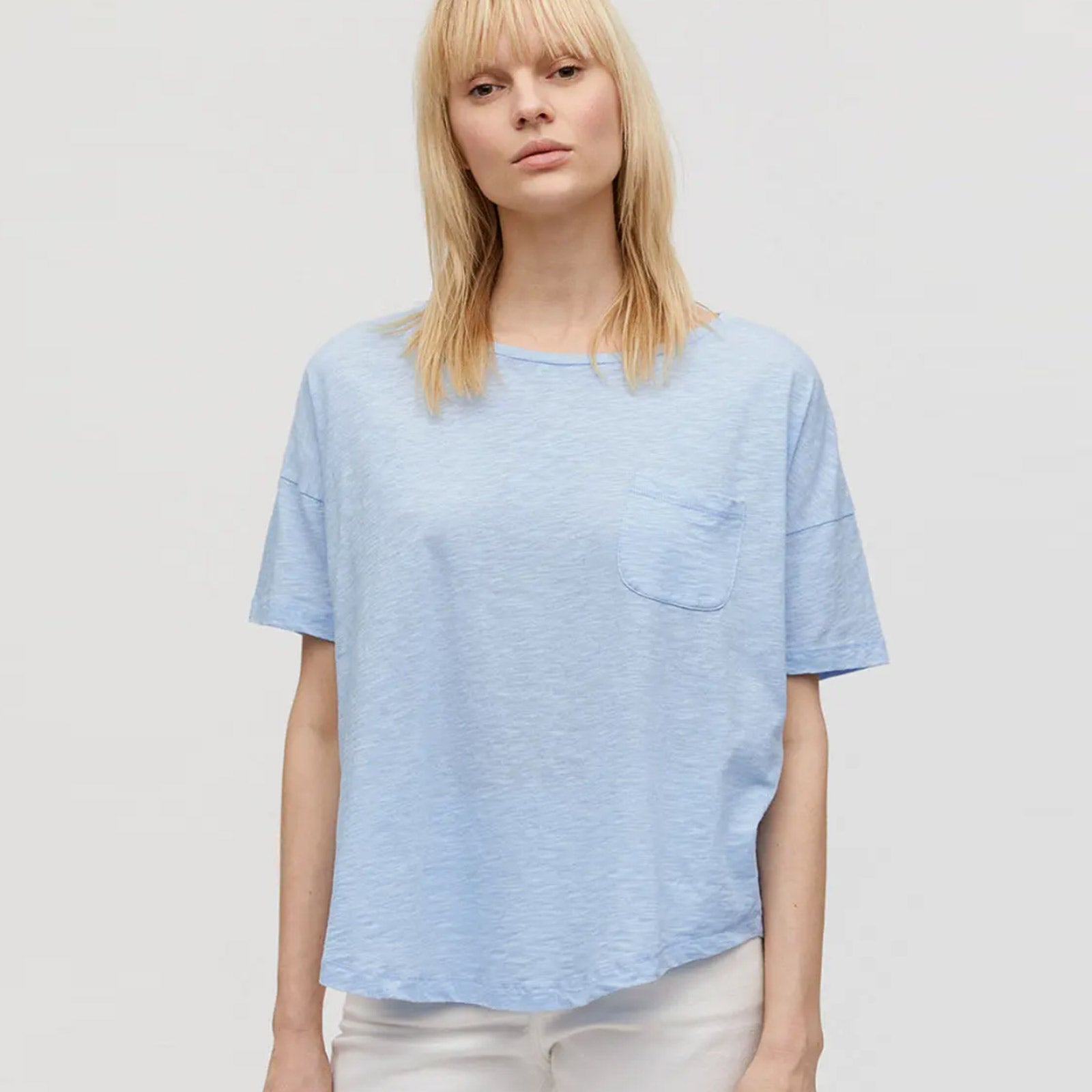 Melinaa Pocket Tee pure blue