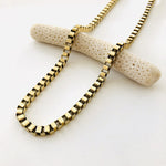 Boxchain Necklace gold