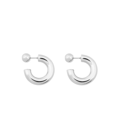 Hoopdot Earrings silver