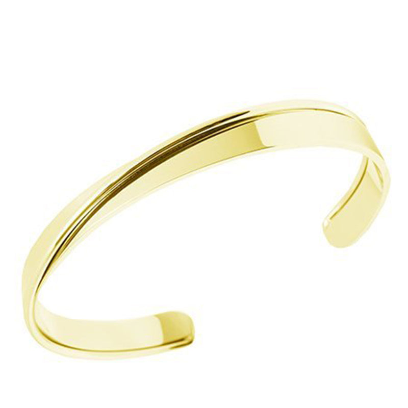 Curved Bracelet gold