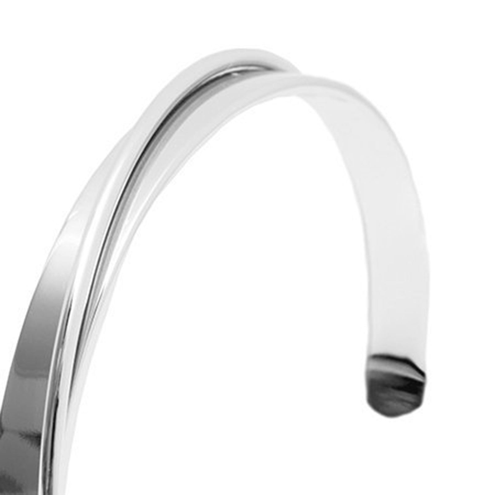 Curved Bracelet silver