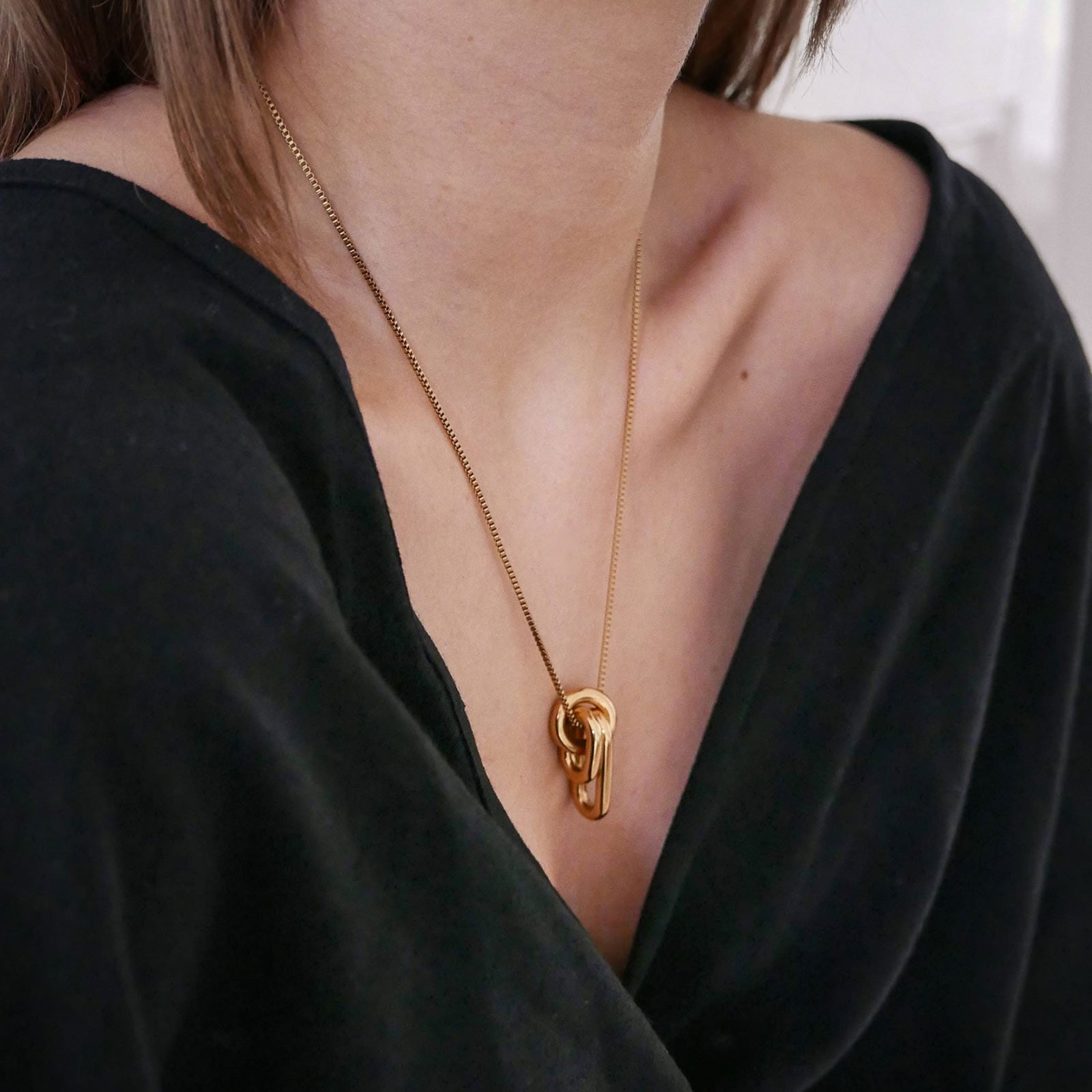 Linked Necklace gold