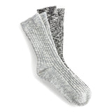 Gift Box Slub Socks gray white / black gray