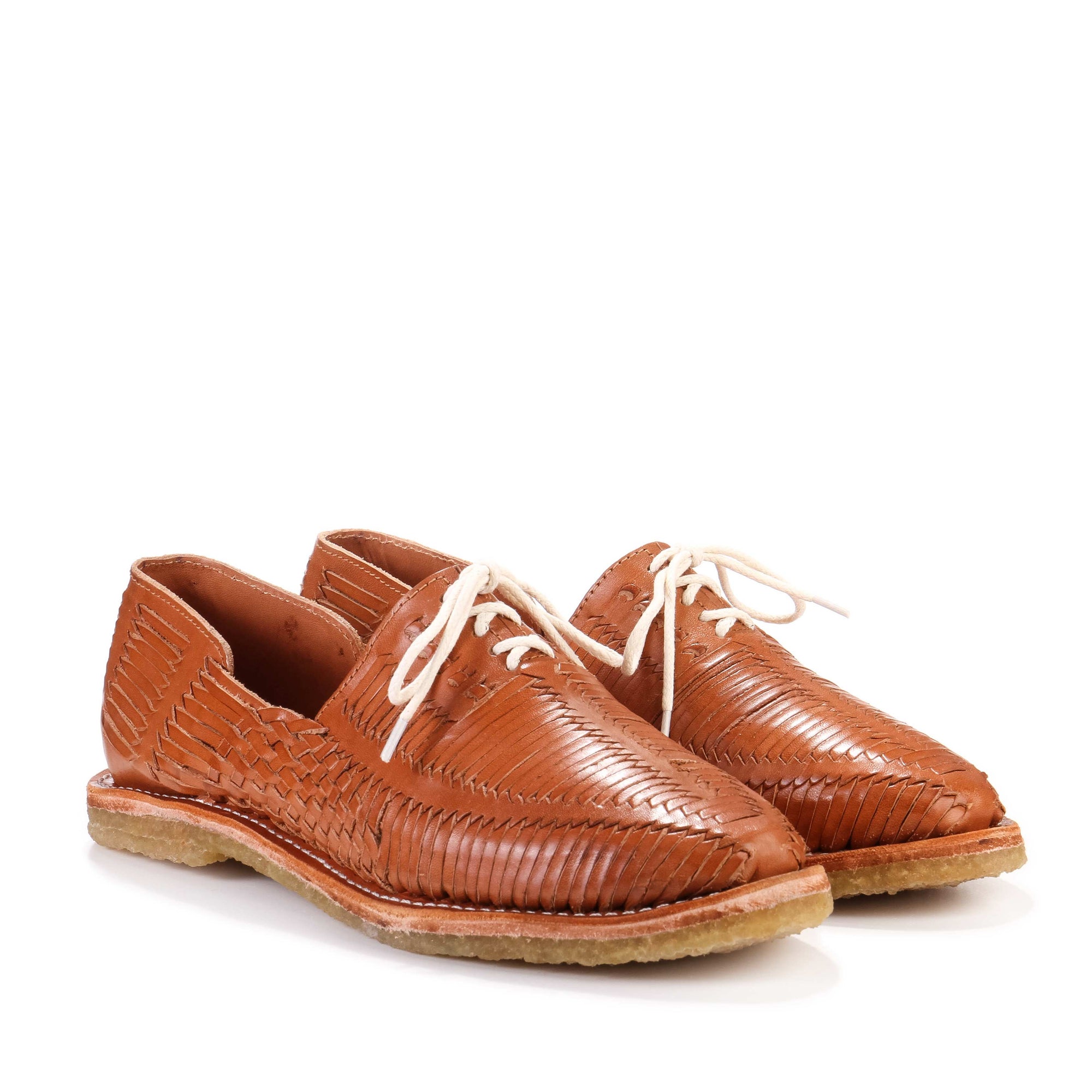 Benito Natural Crepe Shoe cognac