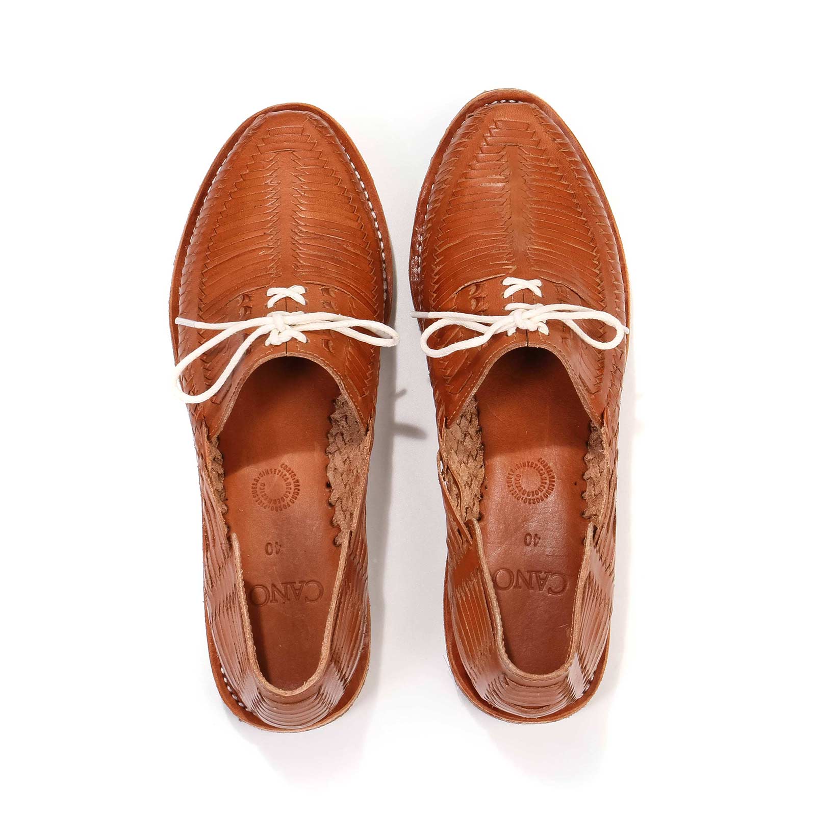 Benito Natural Crepe Shoe cognac