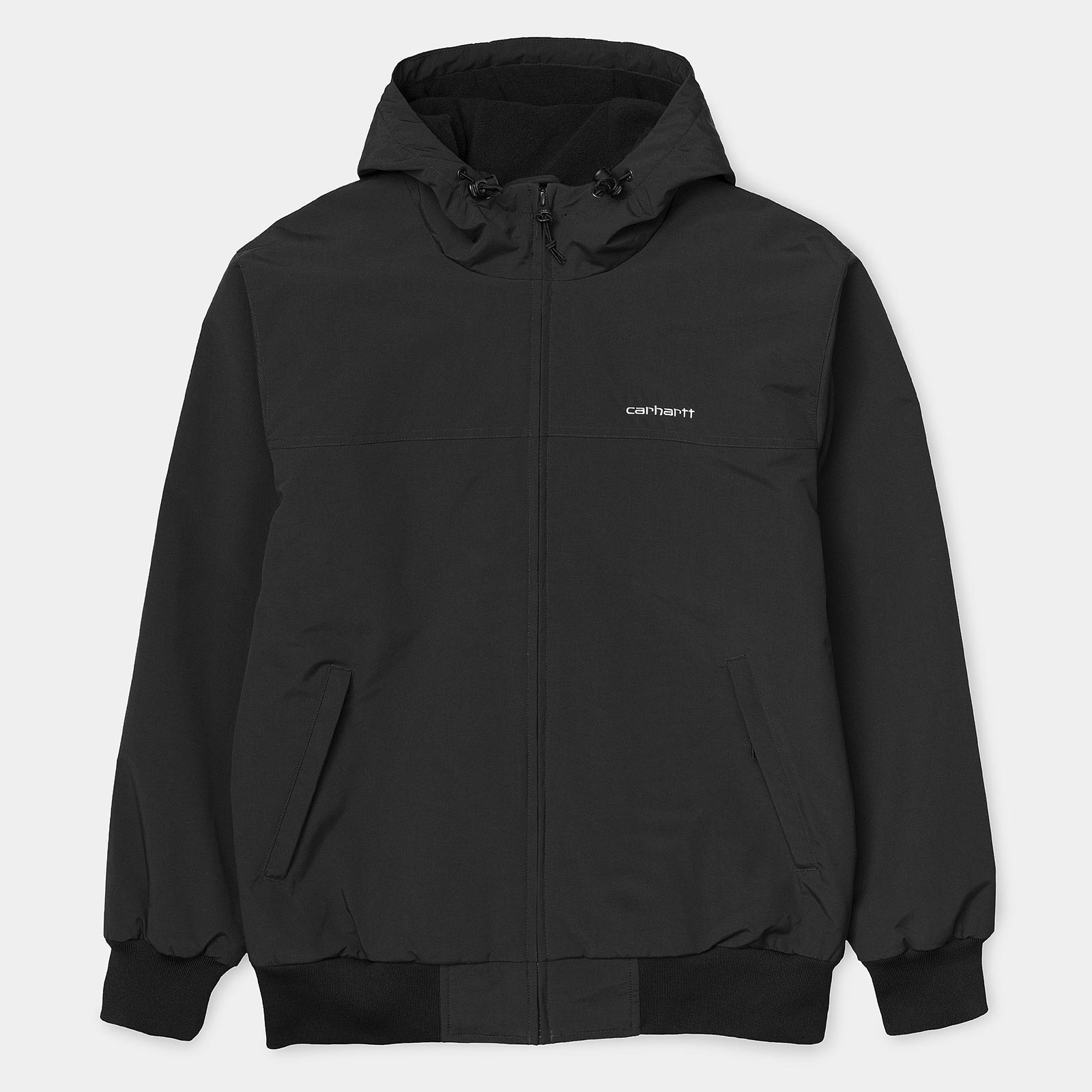 Hooded Sail Jacket Black/White