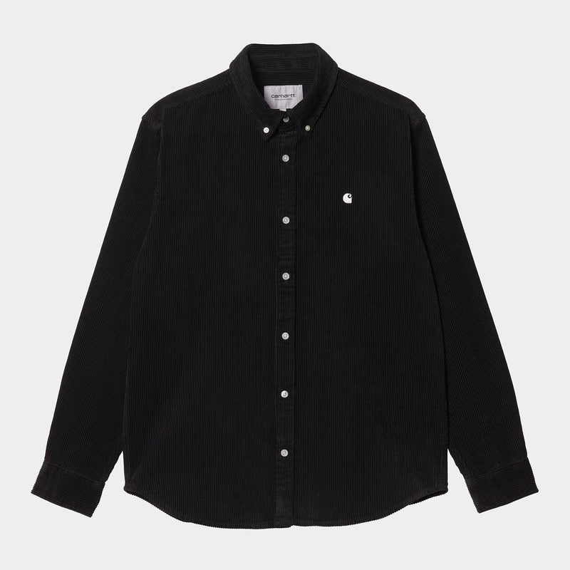 L/S Madison Cord Shirt black / wax