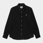 Madison Cord Shirt black / wax