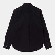 L/S Madison Cord Shirt black / wax
