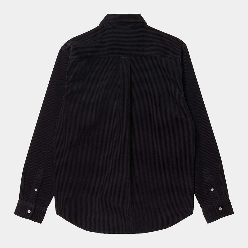 L/S Madison Cord Shirt black / wax