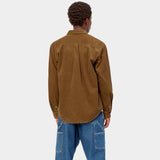 Madison Cord Shirt hamilton brown / black
