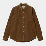 Madison Cord Shirt hamilton brown / black