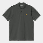 S/S Chase Pique Polo thyme/gold