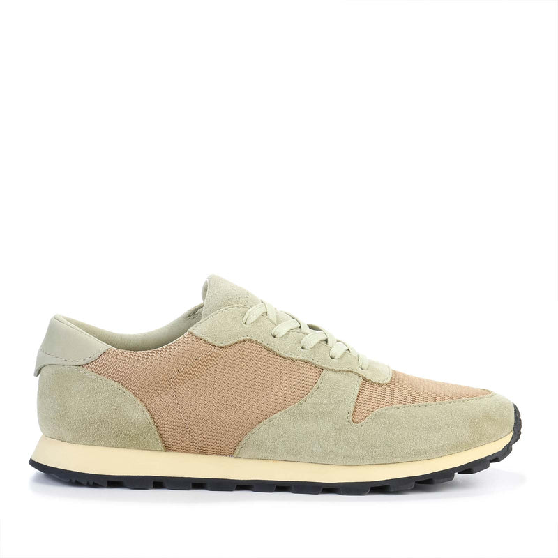 Hayward aloe green oyster tan suede