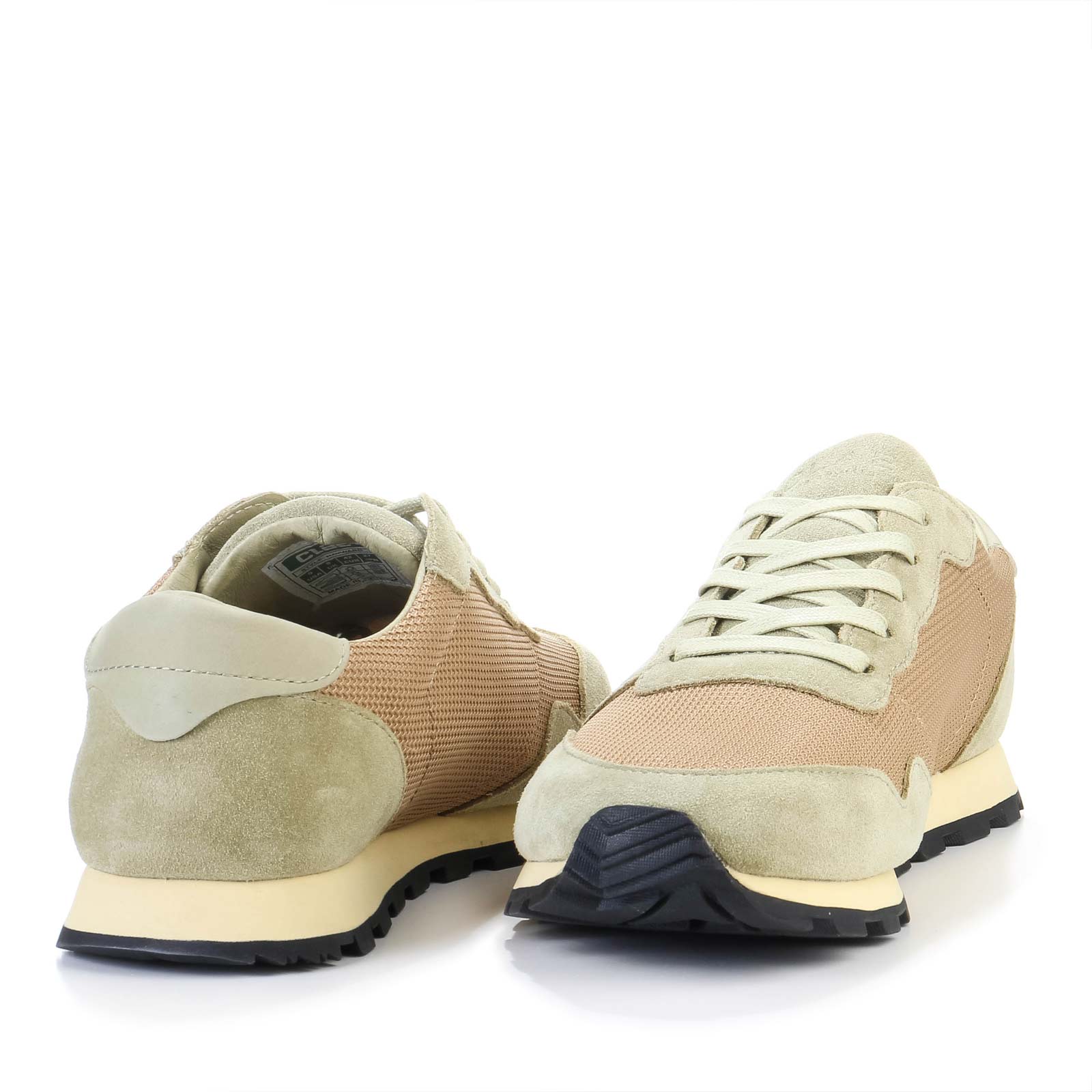 Hayward aloe green oyster tan suede