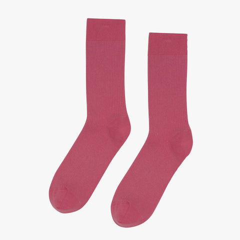 Men Classic Org. Socks raspberry pink