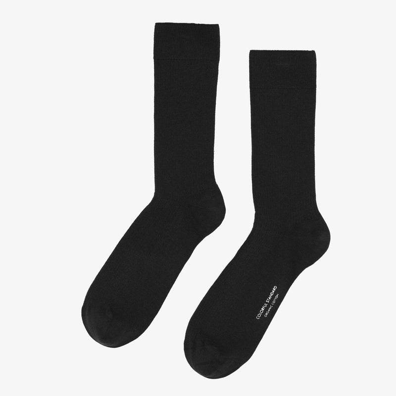 Men Classic Organic Socks deep black