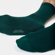 Men Classic Organic Socks emerald green