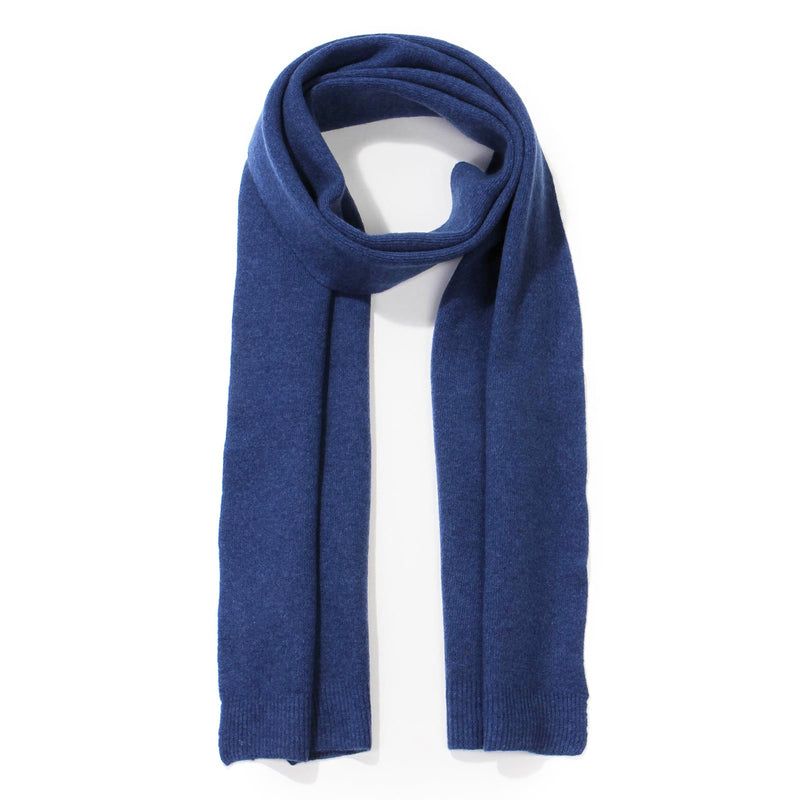 Merino Wool Scarf royal blue