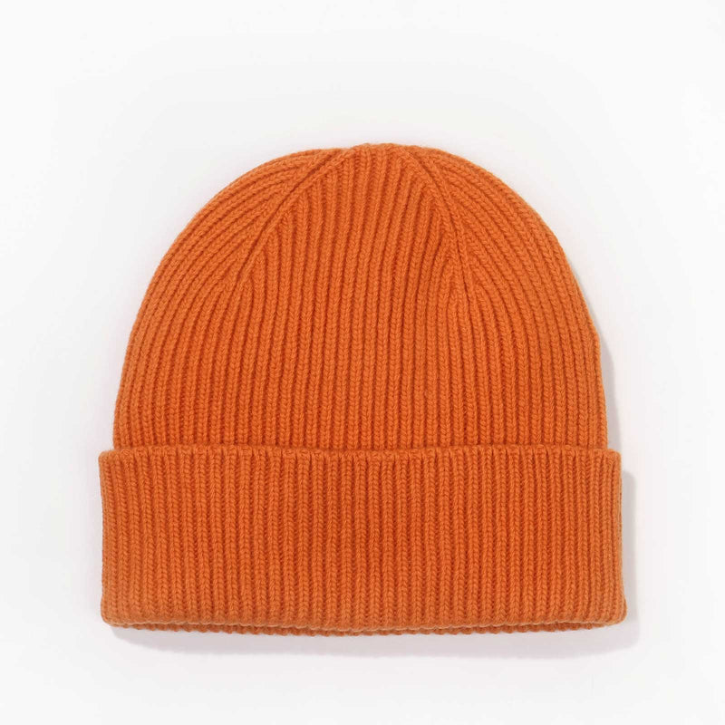 Merino Wool Beanie burned orange